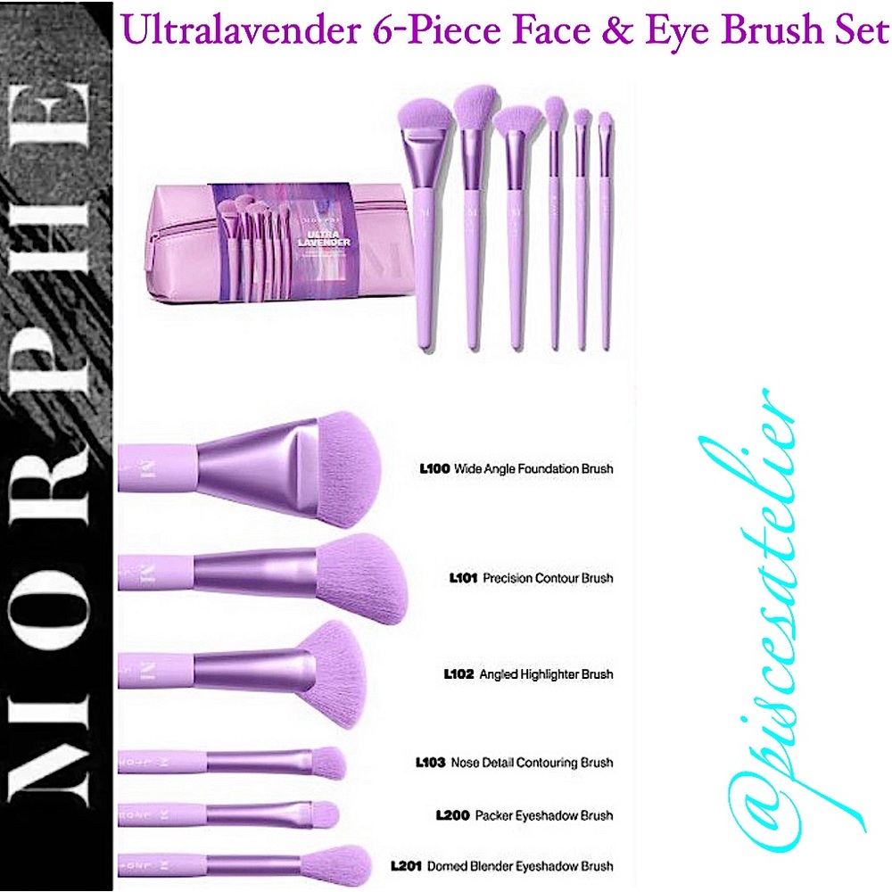 Morphe Ultralavender 6-Piece Face & Eye Brush Set! 🏆Host Pick Winner🏆